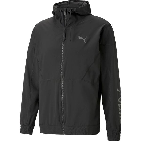 Kurtka sportowa Puma Fit Woven Jacket 522128 51. Brązowe kurtki treningowe męskie Puma, m, bez wzorów, z materiału, do biegania. Za 149.00 zł.