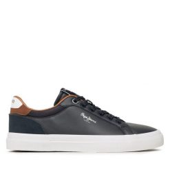 Tenisówki Pepe Jeans. Niebieskie trampki i tenisówki męskie Pepe Jeans, bez wzorów, z jeansu, bez zapięcia. Za 219.99 zł.