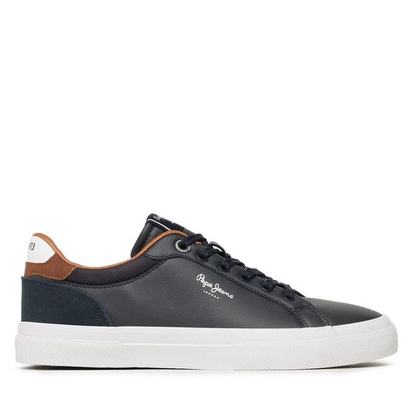 Tenisówki Pepe Jeans. Niebieskie trampki i tenisówki męskie Pepe Jeans, bez wzorów, z jeansu, bez zapięcia. Za 219.99 zł.