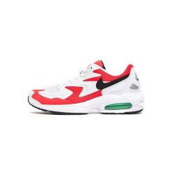 Męskie buty sportowe oddychająca siateczka AIR MAX2 LIGHT. Czerwone buty sportowe na co dzień męskie Nike, z materiału, bez zapięcia, trekkingowe, nike air max. Za 472.65 zł.