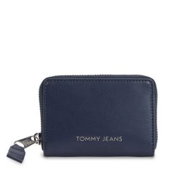 Portfel Tommy Jeans. Niebieskie portfele damskie Tommy Jeans, bez wzorów, z jeansu. Za 169.99 zł.