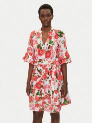 Iconique Sukienka letnia IC25-045 Kolorowy Relaxed Fit. Sukienki damskie Iconique, na lato, l, bez wzorów, z bawełny, bez kołnierzyka, bez ramiączek. Za 309.99 zł.