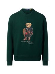 Polo Ralph Lauren Bluza męska Mężczyźni Bawełna zielony nadruk, L. Zielone bluzy bez kaptura męskie Polo Ralph Lauren, l, z bawełny. Za 949.95 zł.