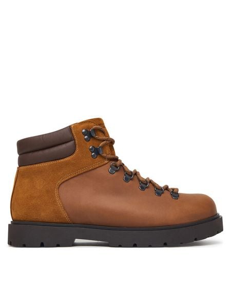 Birkenstock Trapery Jackson 1032842 Brązowy. Brązowe buty zimowe męskie Birkenstock, z nubiku, bez zapięcia. Za 969.99 zł.
