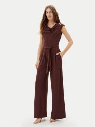 Rinascimento Kombinezon CFC0123484003 Brązowy Regular Fit. Brązowe kombinezony damskie RINASCIMENTO, xs, bez wzorów, z syntetyku, bez kołnierzyka, bez ramiączek. Za 399.99 zł.