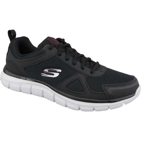 Buty do biegania męskie Skechers Track-Scloric. Czarne obuwie do biegania damskie Skechers. Za 233.99 zł.