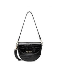 Nine West Torebka CEO-ZOE-S23806 Czarny. Czarne torebki klasyczne damskie Nine West, bez wzorów, z materiału, bez dodatków. Za 189.99 zł.