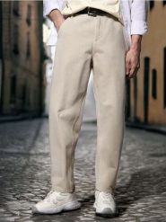 Jeansy barrel fit - kremowy. Białe jeansy męskie Sinsay. W wyprzedaży za 37.99 zł.