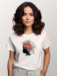 WOOOP Koszulka w kolorze białym rozmiar: XL. Białe bluzki damskie Wooop, xl, bez wzorów, z bawełny, bez kołnierzyka, bez ramiączek. Za 56.99 zł.