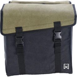 Podwójna torba na bagażnik Willex Canvas 101. Czarne torebki klasyczne damskie willex, bez wzorów, bez dodatków. Za 367.00 zł.