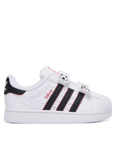 Adidas Sneakersy Disney Superstar Ii Comfort Closure IH1744 Biały. Białe buty sportowe chłopięce Adidas, bez wzorów, ze skóry, bez zapięcia. Za 249.99 zł.