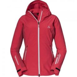 Kurtka damska Schoffel Miara Softshell. Czerwone kurtki damskie Schöffel, l, bez wzorów, z softshellu, bez kaptura, narciarskie. Za 515.00 zł.