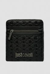 JUST CAVALLI Czarna męska saszetka JC Metal Lettering - Style 3. Czarne saszetki męskie Just Cavalli, ze skóry ekologicznej. W wyprzedaży za 429.99 zł.