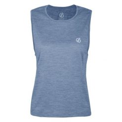Damski top sportowy Meditate. Niebieskie topy damskie Dare 2b, bez wzorów, z elastanu, bez ramiączek. W wyprzedaży za 66.10 zł.