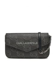 KARL LAGERFELD Torebka A1W32045 Czarny. Czarne torebki klasyczne damskie Karl Lagerfeld, bez wzorów, ze skóry, wizytowe, bez kołnierzyka, bez ramiączek. Za 509.99 zł.