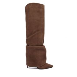 Kozaki Le Silla. Brązowe kozaki damskie LE SILLA, bez obcasa, na szpilce. Za 5,429.00 zł.