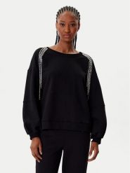 TWINSET Bluza 252LI2MCC Czarny Regular Fit. Czarne bluzy bez kaptura damskie Twinset, xl, z bawełny. Za 819.99 zł.
