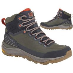 Buty turystyczne męskie Karrimor Peregrine. Szare buty trekkingowe męskie Karrimor, z materiału, za kostkę, bez zapięcia, trekkingowe. Za 636.99 zł.