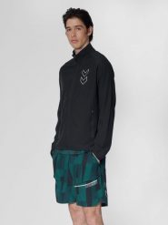 Kurtka z dresu Hummel Court. Czarne kurtki męskie HUMMEL, l, bez wzorów, z dresówki, eleganckie, bez kaptura. Za 187.90 zł.