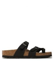 Birkenstock Japonki Mayari Birko-Flor 1021231 Czarny. Czarne klapki damskie Birkenstock, bez wzorów, z syntetyku, bez obcasa. Za 369.99 zł.