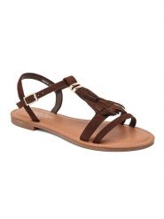 Sixth Sens Sandały w kolorze brązowym rozmiar: 40. Brązowe sandały damskie Sixth Sens, bez wzorów, bez obcasa. Za 86.99 zł.