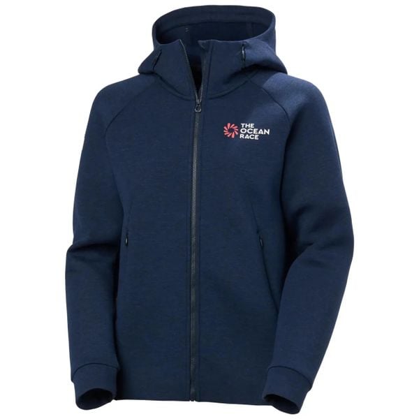 Damska bluza z kapturem full zip Helly Hansen The Ocean Race. Niebieskie bluzy z kapturem damskie Helly Hansen, xs, z elastanu. Za 578.00 zł.