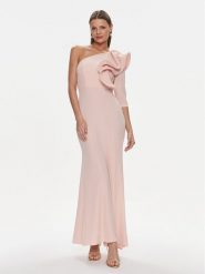 Rinascimento Sukienka wieczorowa CFC0117459003 Różowy Regular Fit. Czerwone sukienki damskie RINASCIMENTO, xl, bez wzorów, z syntetyku, wizytowe, bez kołnierzyka, bez ramiączek. Za 449.99 zł.