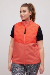 Damskie Kamizelka Softshell polarowy środek dwukierunkowy suwak. Brązowe kamizelki damskie Ulla Popken, plus size, bez wzorów, z elastanu, bez kaptura. Za 429.99 zł.