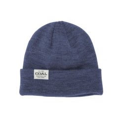 Czapka zimowa COAL UNIFORM LOW heather navy. Niebieskie czapki męskie COAL, na zimę, bez wzorów, sportowe. Za 39.00 zł.