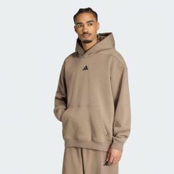 Bluza z kapturem PrimeLift Workout Oversize. Zielone bluzy z kapturem męskie Adidas, l, z bawełny. Za 369.00 zł.