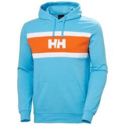 Bluza Helly Hansen Salt Cotton. Niebieskie bluzy z kapturem męskie Helly Hansen, m, z bawełny. Za 425.35 zł.