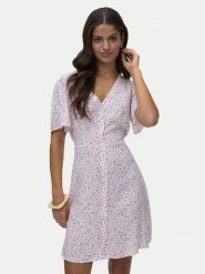 Vero Moda Sukienka letnia Alba 10292845 Różowy jasny Regular Fit. Czerwone sukienki damskie Vero Moda, na lato, xl, bez wzorów, z wiskozy, bez kołnierzyka, bez ramiączek. Za 139.99 zł.