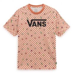 Koszulka sportowa damska Vans Fruit Checkerboard. Brązowe bluzki sportowe damskie Vans, s, bez wzorów, z bawełny, bez ramiączek. Za 343.00 zł.
