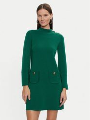 Luisa Spagnoli Sukienka dzianinowa Melodiosa 58421 Zielony Regular Fit. Zielone sukienki damskie Luisa Spagnoli, l, bez wzorów, z dzianiny, bez kołnierzyka, bez ramiączek. Za 1,069.00 zł.