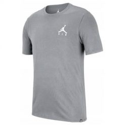 Koszulka sportowa męska Nike Jordan Jumpman Air Embroidered Tee. Szare t-shirty sportowe męskie Nike, m, z bawełny, bez ramiączek. Za 212.00 zł.