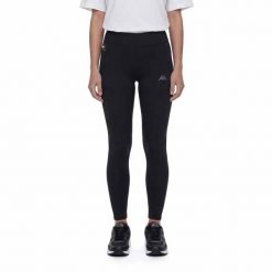 Damskie legginsy Kappa Idva. Czarne legginsy sportowe damskie Kappa, bez wzorów. Za 257.00 zł.