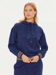 Luisa Spagnoli Bluza Lievi 541457 Granatowy Regular Fit. Niebieskie bluzy bez kaptura damskie Luisa Spagnoli, s, z bawełny. Za 1,299.00 zł.