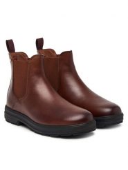 Tommy Hilfiger Sztyblety Th Flag Outdoor Chelsea Boot FW0FW09573 Brązowy. Brązowe obuwie trekkingowe damskie Tommy Hilfiger. Za 649.99 zł.