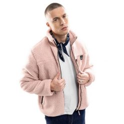 Kurtka polarowa Lifestyle Męska Sherpa Madryn. Czerwone kurtki męskie SIROKO, l, bez wzorów, z polaru, bez kaptura. Za 380.00 zł.