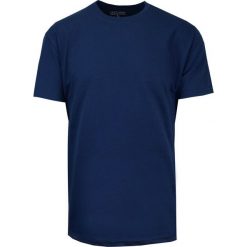 T-Shirt Bawełniany Ciemny Niebieski Męski Bez Nadruku, Koszulka, Krótki Rękaw, Basic, U-neck. Niebieskie t-shirty męskie Hovard, na lato, m, bez wzorów, z bawełny, bez kołnierzyka. Za 85.00 zł.