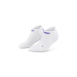 Męskie krótkie skarpety kompresyjne sportowe Core Run stopki Ultralight CEP. Białe skarpetki męskie CEP, bez wzorów, z elastanu. Za 59.00 zł.