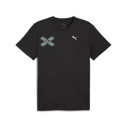 Męska koszulka RUN DIGITOKYO z grafiką PUMA Black. Czarne t-shirty sportowe męskie Puma, m, bez ramiączek, do biegania. Za 139.00 zł.