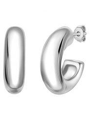 Yokoamii Kolczyki-półkreole rozmiar: onesize. Szare kolczyki damskie Yokoamii, metalowe. Za 39.99 zł.