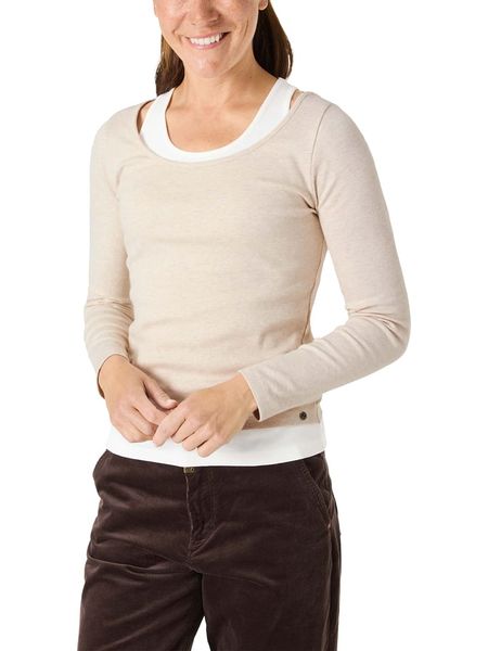 Timezone Koszulka w kolorze beżowym rozmiar: M. Brązowe bluzki damskie Timezone, m, bez wzorów, bez kołnierzyka. Za 83.03 zł.