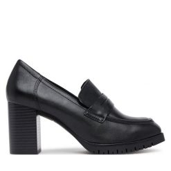 Półbuty Lasocki. Czarne półbuty damskie Lasocki, bez wzorów, bez obcasa, na obcasie. Za 259.99 zł.