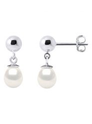 Pearline Srebrne kolczyki-wkrętki z perłami rozmiar: onesize. Białe kolczyki damskie Pearline, z perłą, srebrne. Za 130.99 zł.