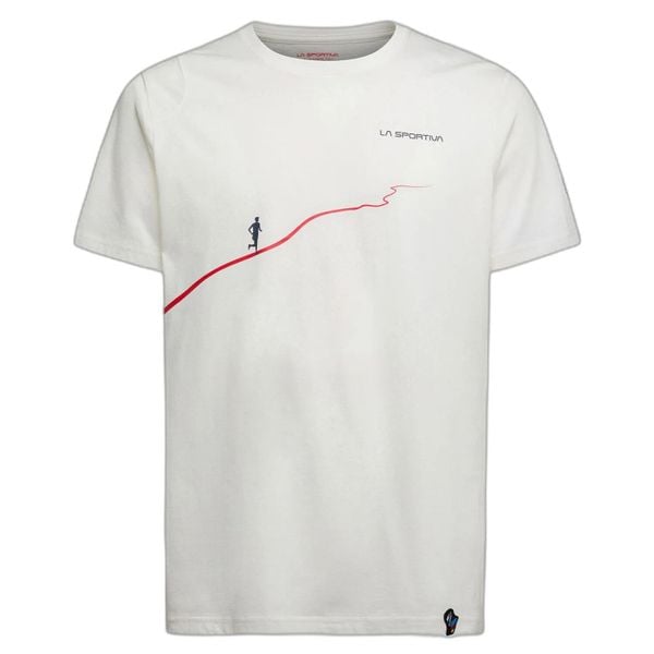 Koszulka La Sportiva Trail. Białe t-shirty sportowe męskie La Sportiva, xl, bez ramiączek, do biegania. Za 220.50 zł.