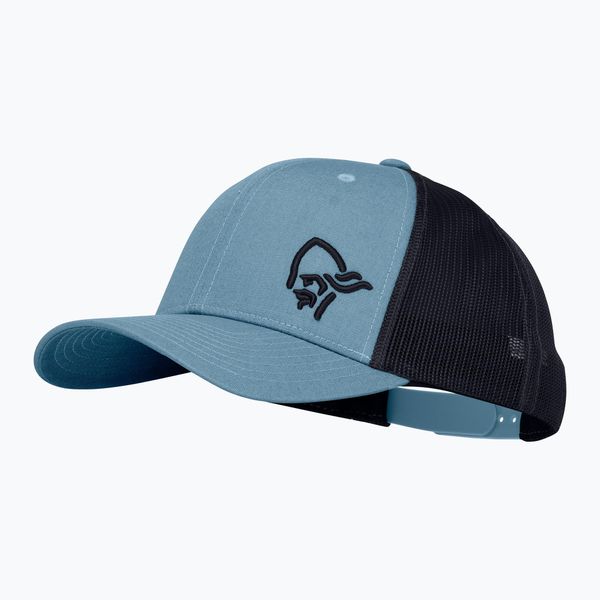 Czapka z daszkiem NORRONA Snap Back Trucker Mesh. Niebieskie czapki męskie NORRONA, bez wzorów, z bawełny, eleganckie. Za 159.99 zł.