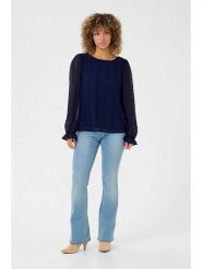 Cream Bluzka "Valerie" w kolorze granatowym rozmiar: 42. Niebieskie bluzki damskie Cream, bez wzorów, z koronki, bez kołnierzyka, bez ramiączek. Za 82.99 zł.