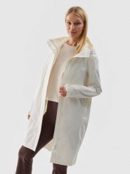 4F Parka miejska membrana 8000 damska - biała XXL. Białe parki damskie 4f, m, bez wzorów, z syntetyku. W wyprzedaży za 249.99 zł.